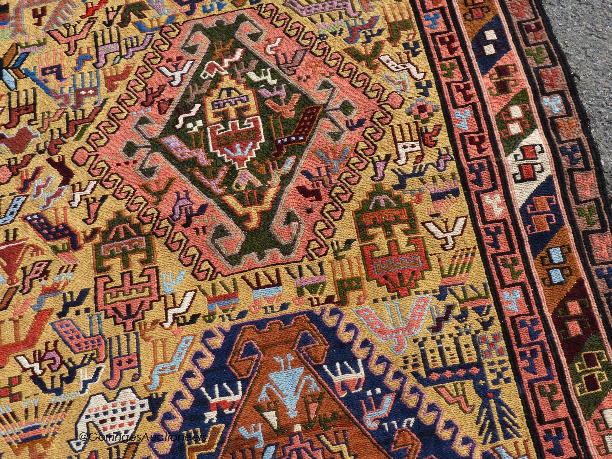 A Turkish Kelim flatweave rug, 200 x 150cm